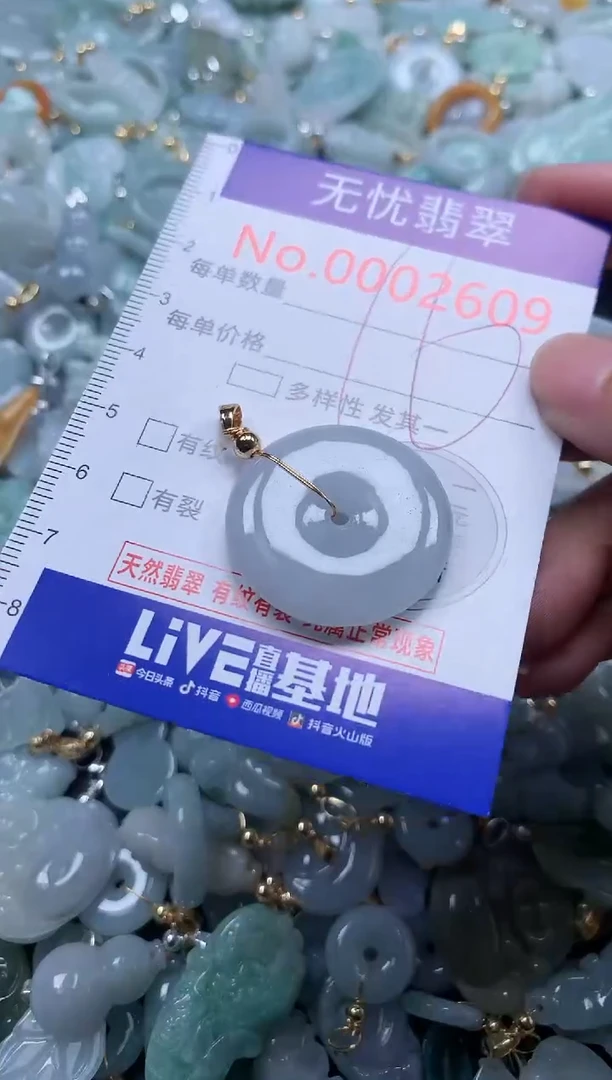 翡翠未镶嵌吊坠(不含链)2609