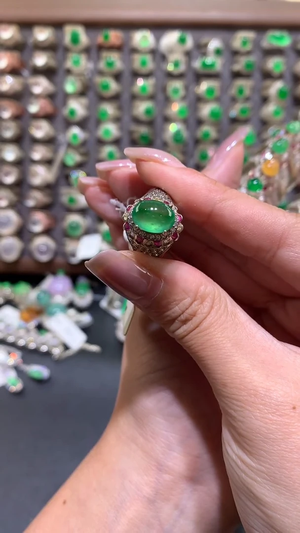 未镶嵌定制翡翠天然缅甸A货翡翠   10.5