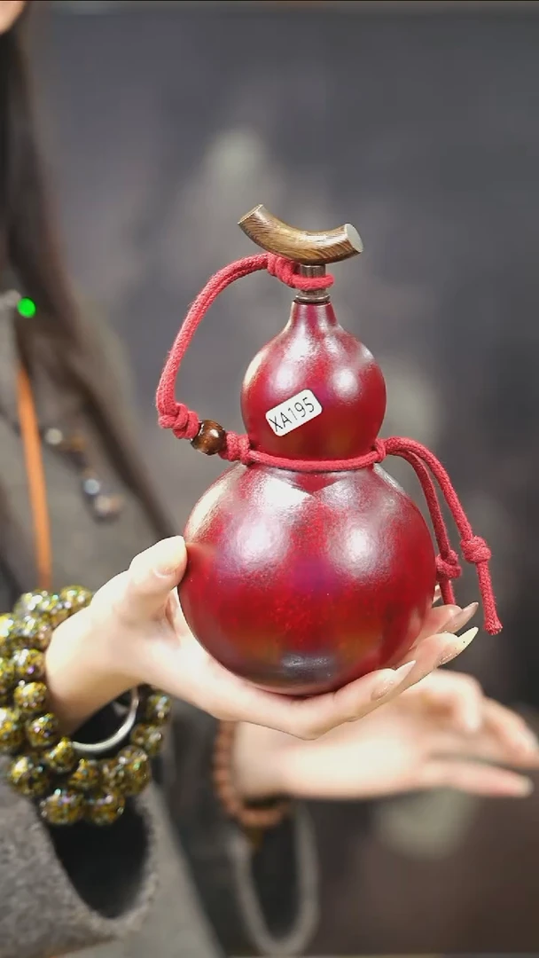 【闪购商品】XA195大漆酒葫芦不包手串及旋转底座