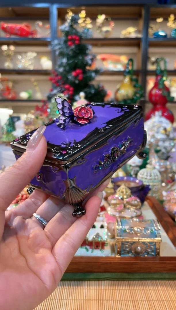 【闪购商品】精致珐琅彩首饰盒