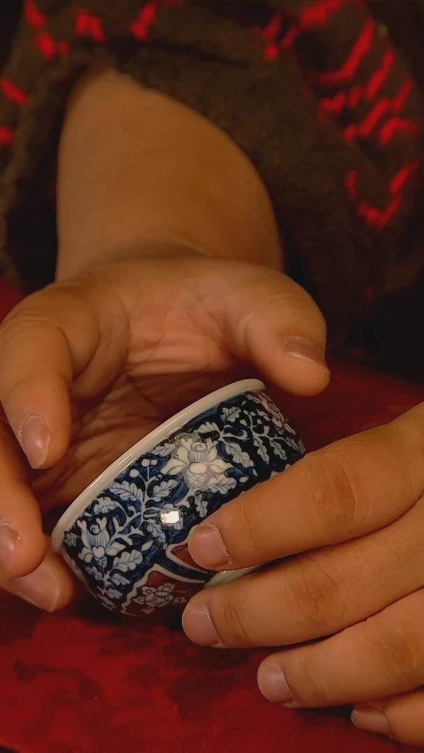 杯手工手绘杯杯很美丽