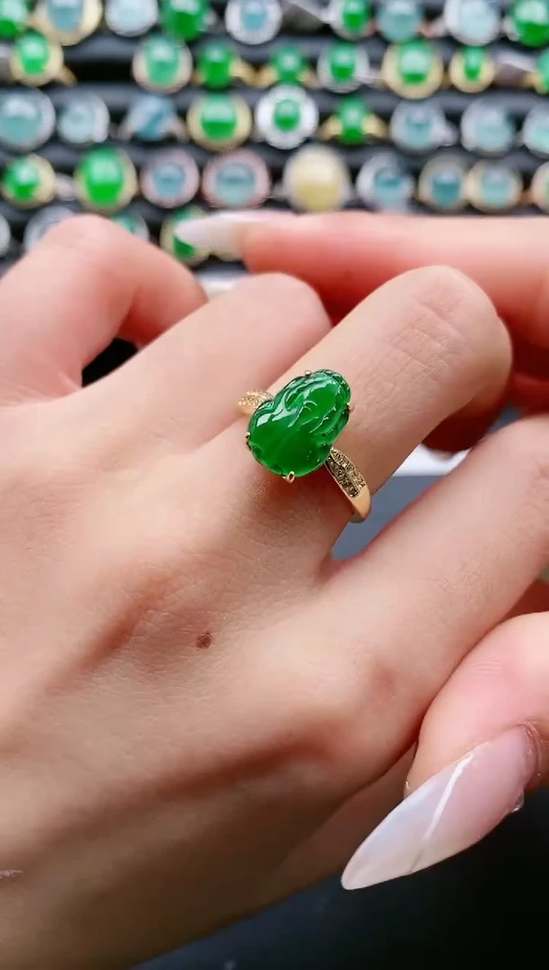 【闪购商品】翡翠戒指银S925镶嵌11111111