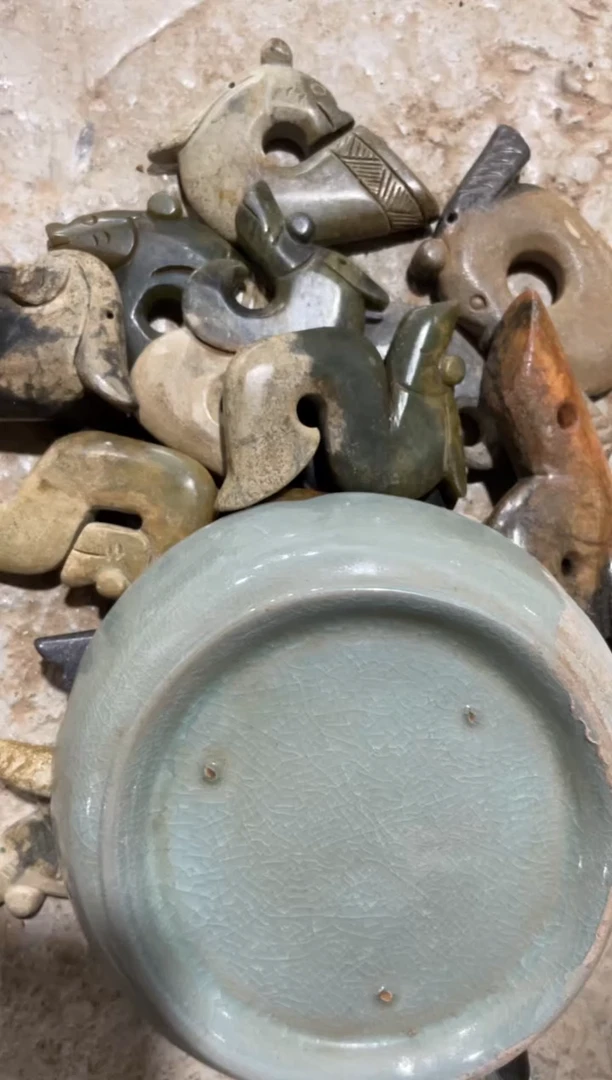 瓷片手工，手绘，陶瓷20