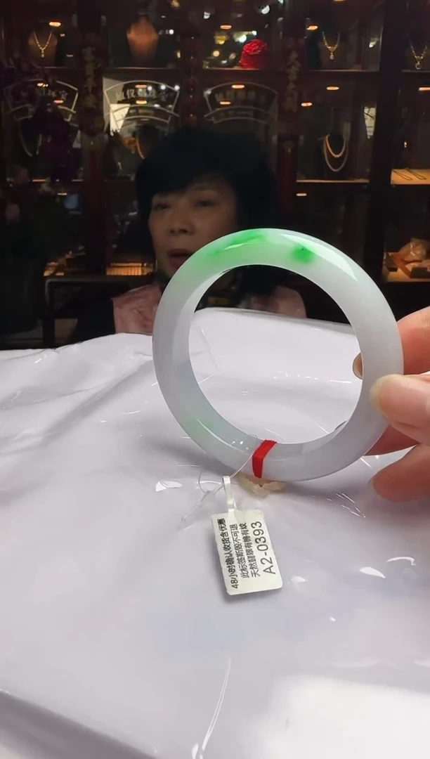 【闪购商品】翡翠手镯未镶嵌59正圈A2-0393(100元运营费