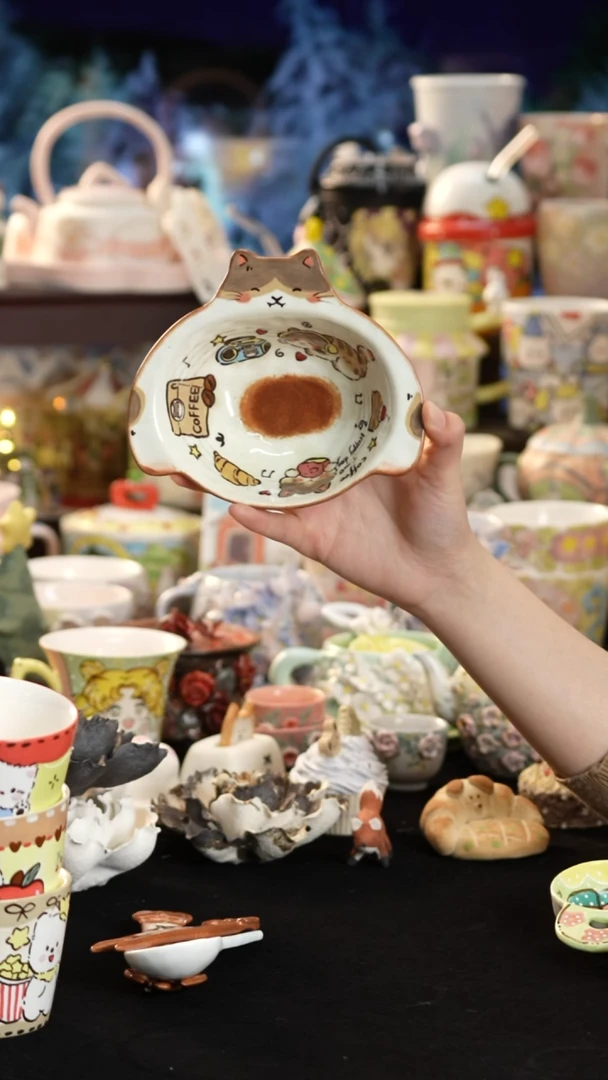 其他陶景德镇釉下彩手绘设计师款陶瓷