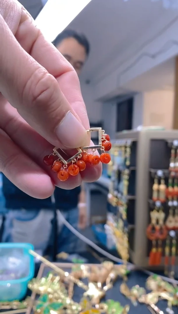 【闪购商品】翡翠耳饰合金183翡翠耳包