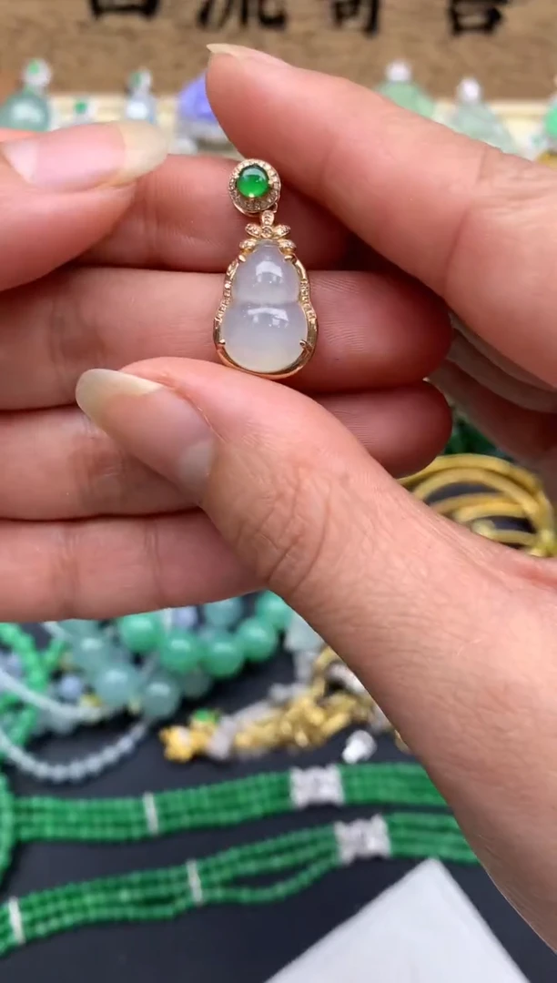 【闪购商品】翡翠颈饰18K金镶嵌159-中国好珍宝