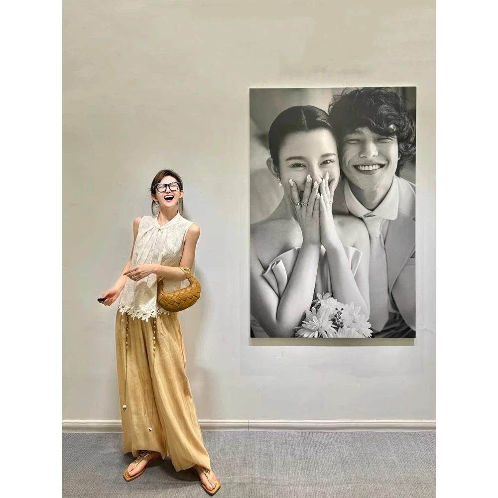 2025年新款新中式休闲无袖上衣气质减龄百搭轻奢