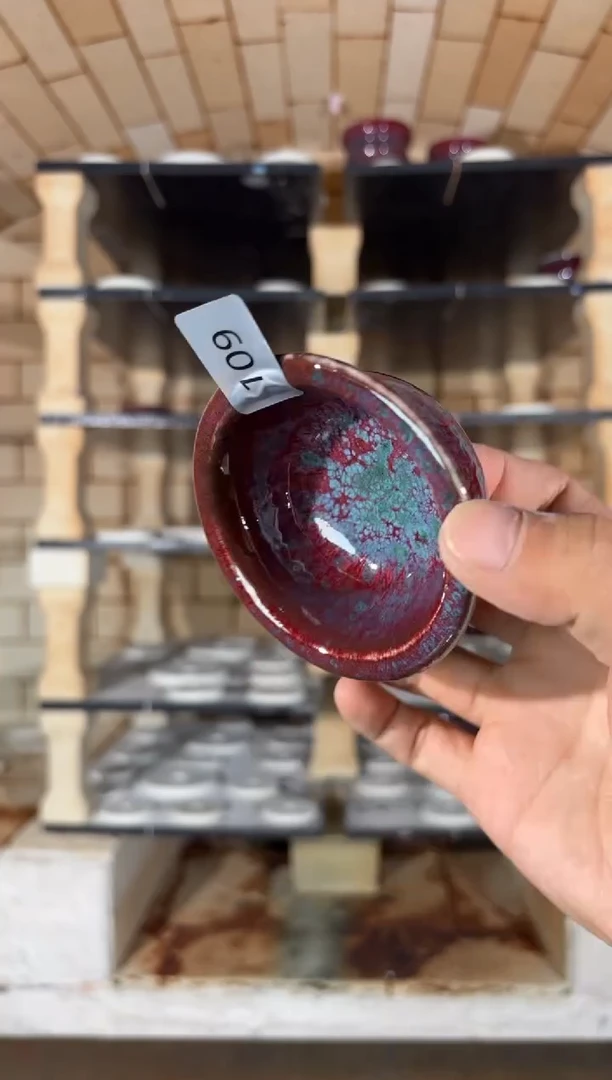 摆件精品窑变钧瓷茶器