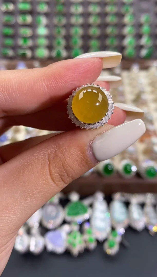 未镶嵌戒指翡翠天然缅甸A货翡翠未镶嵌 粉丝福利