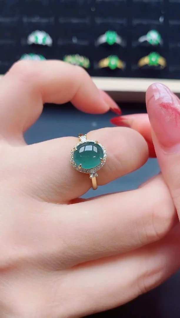 【闪购商品】翡翠戒指银S925镶嵌321321