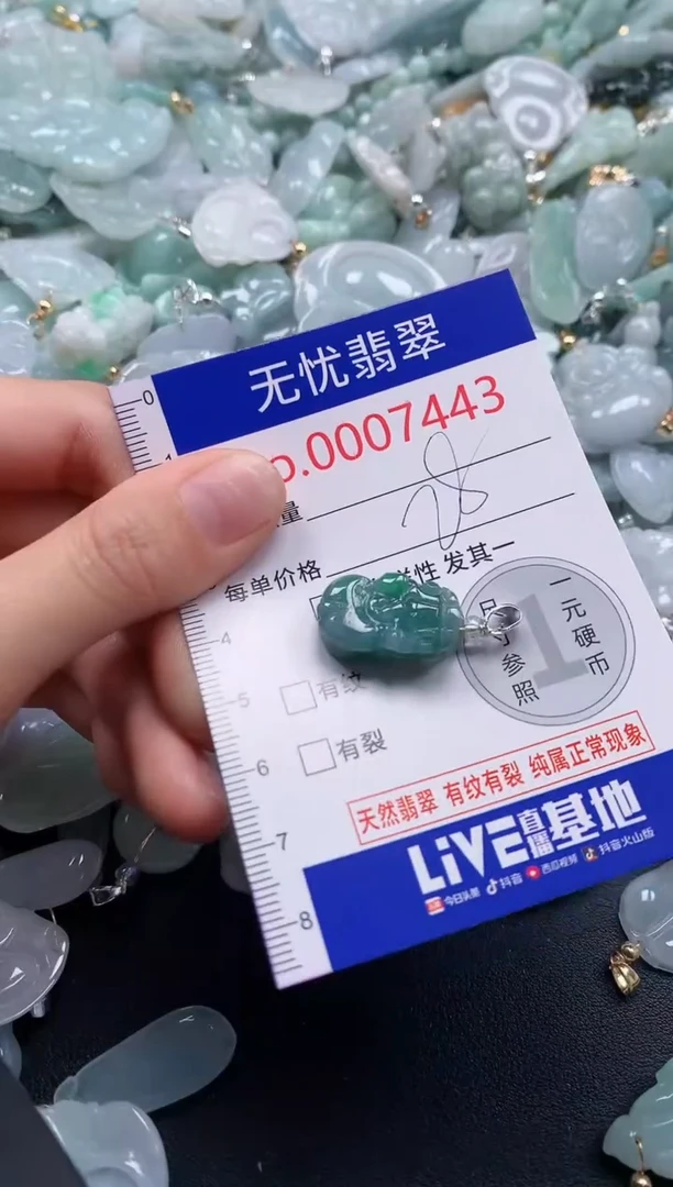 颈饰未镶嵌翡翠7443