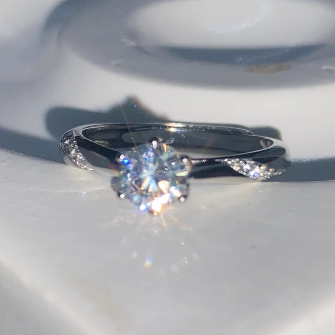 【南非库里南】NFKLN 高端奢华定制 经典一克拉六爪镶嵌戒指 003