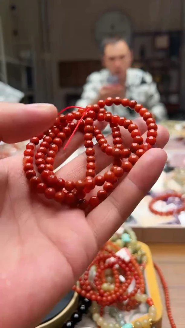 手链未镶嵌南红玛瑙南红多圈手链007  卡6+
