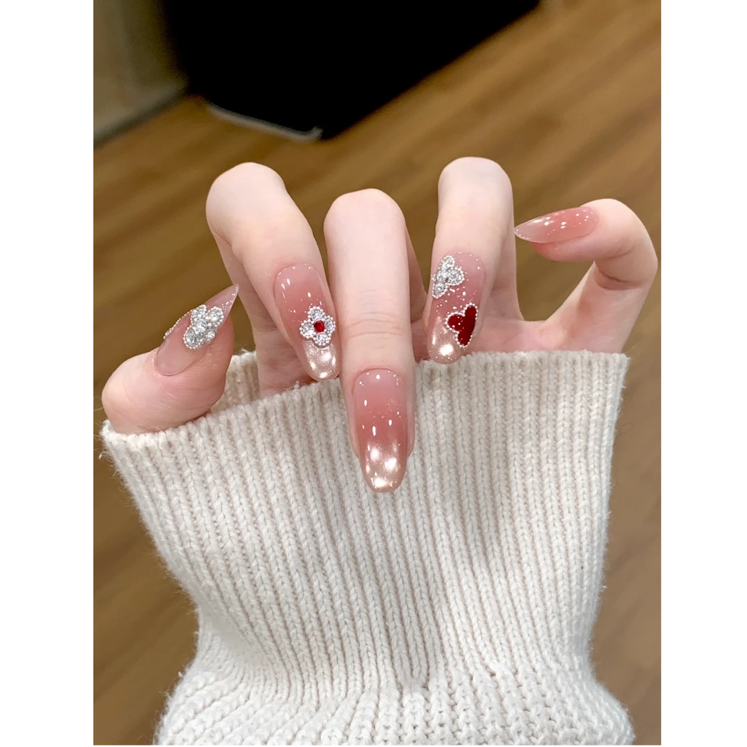 茉哉W现货【梵可雅宝】纯手工定制美甲拆卸穿戴甲A5330