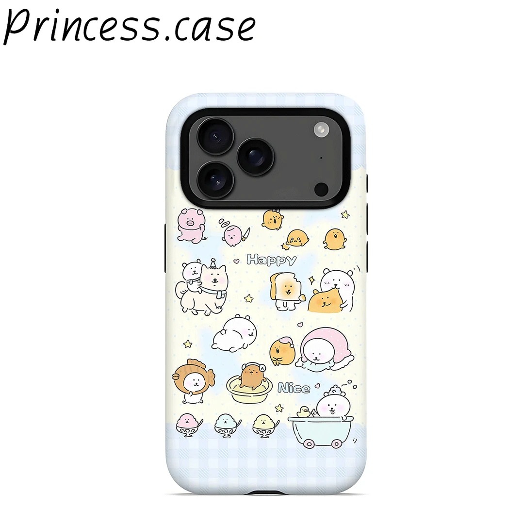 好多自嘲熊磁吸二合一适用苹果华为小米OPPOVIVO荣耀手机壳