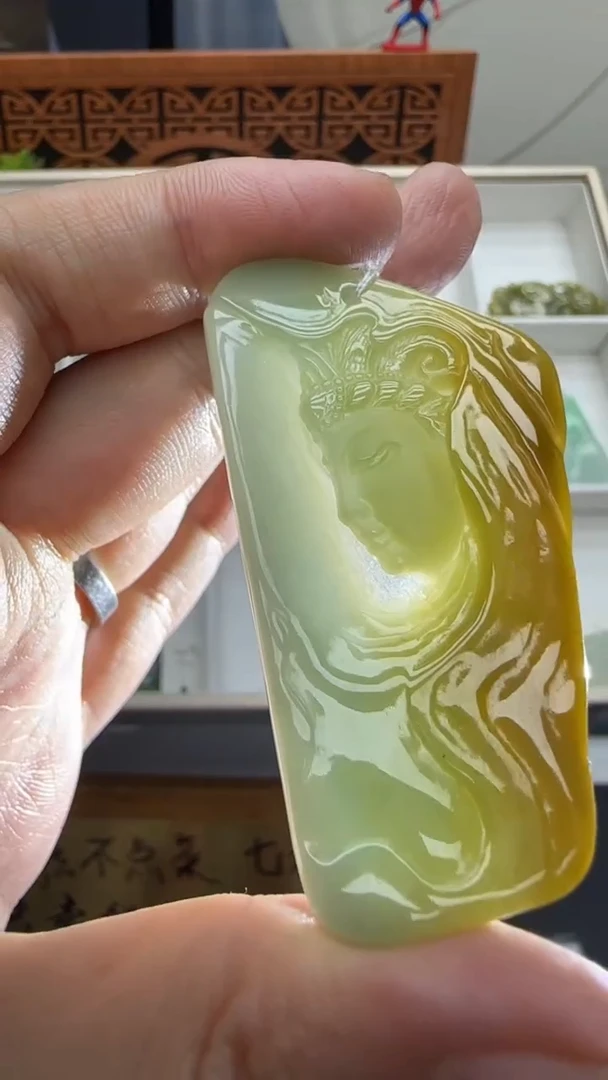 【闪购商品】翡翠挂件未镶嵌国雕谢林工（定制退货扣1000元）