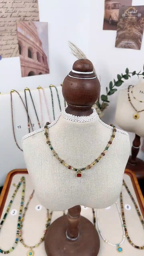 项链钛钢石英质玉1号干枯玫瑰