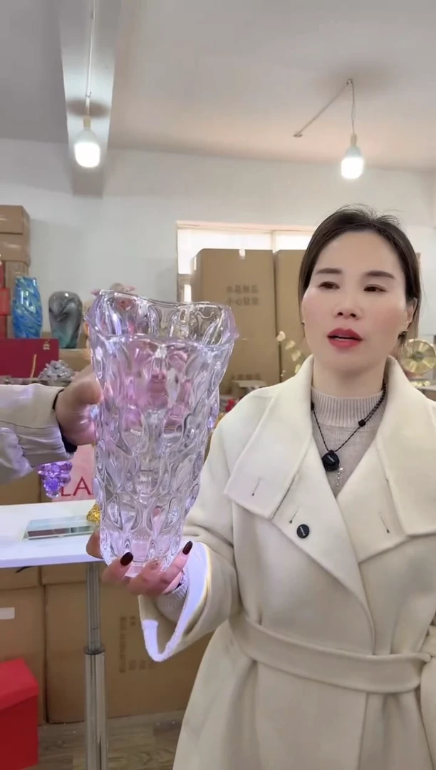 【闪购商品】无铅玻璃美全花器-w-早42