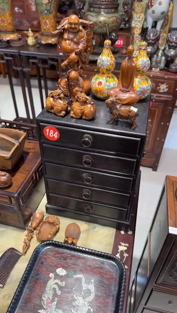 木木头款小叶紫檀小五斗柜1580