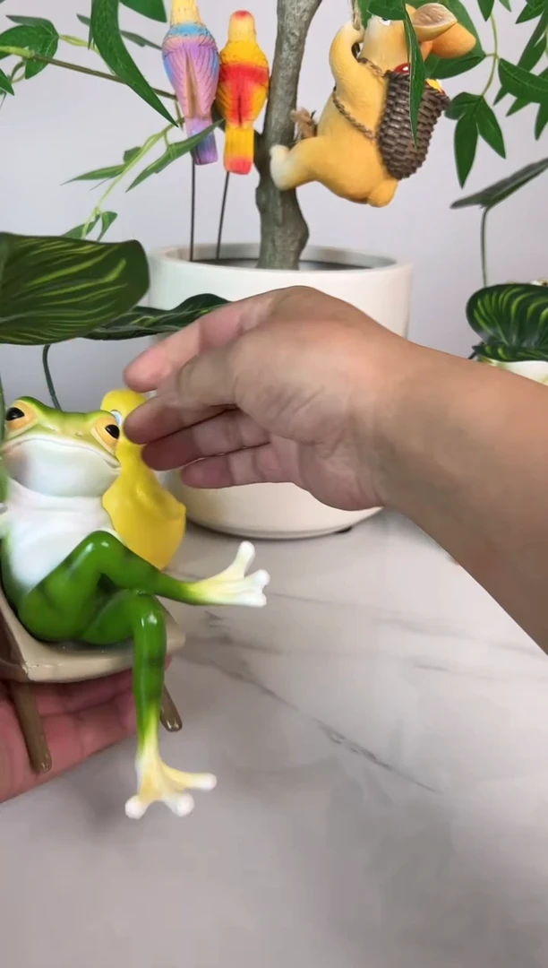 树脂红酒杯青蛙7816