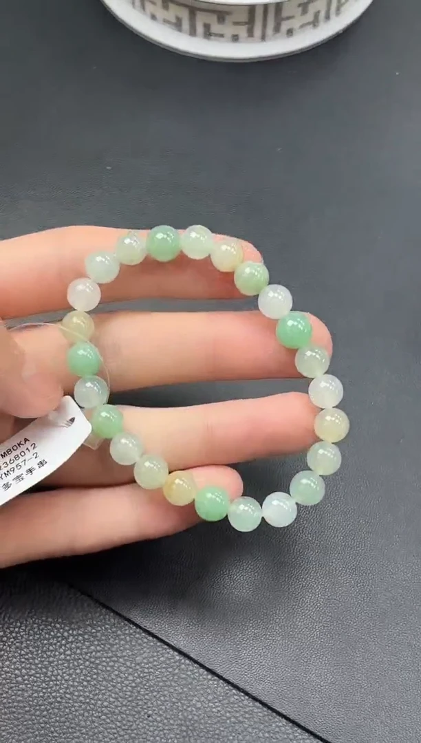 未镶嵌挂件翡翠多宝手串