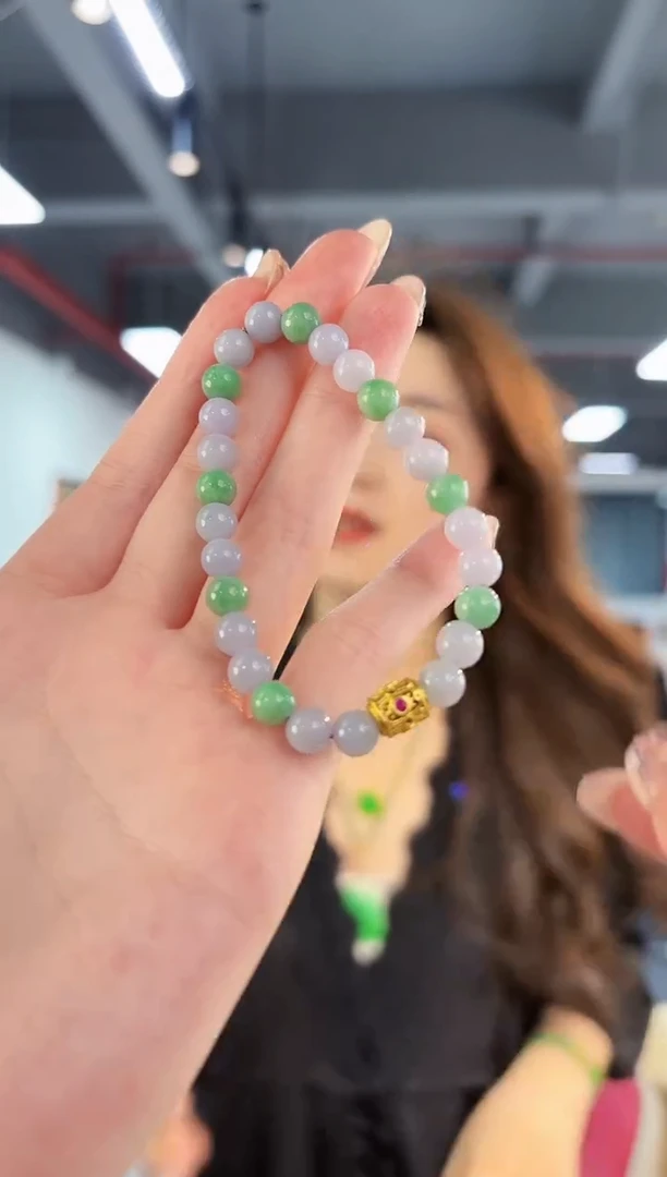 【闪购商品】翡翠手串未镶嵌缅料A货/支持复检/一件