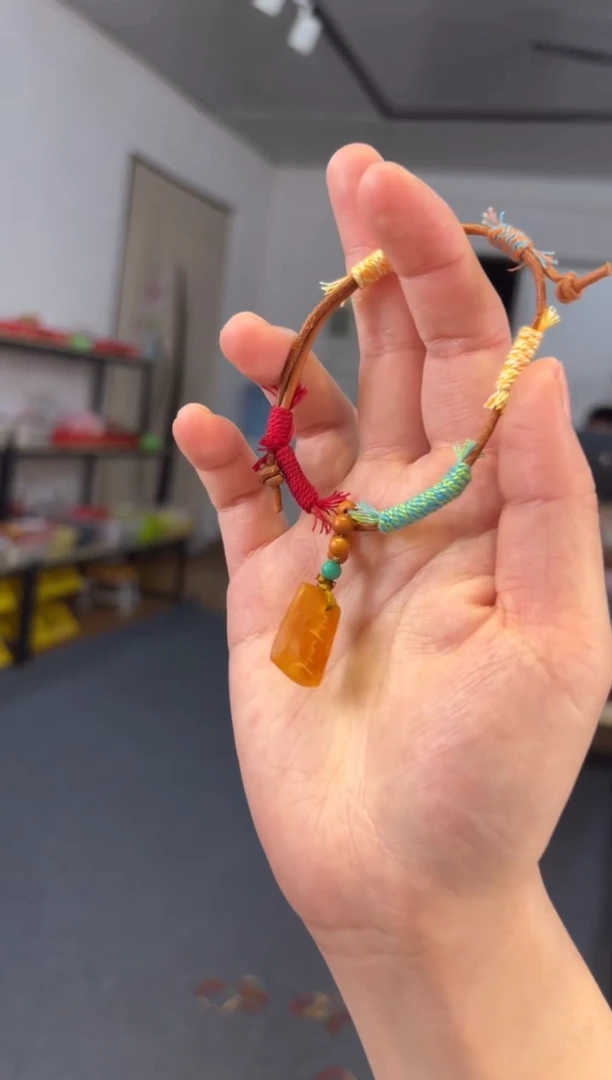 手链蜜蜡未镶嵌蜜蜡上上签手编绳