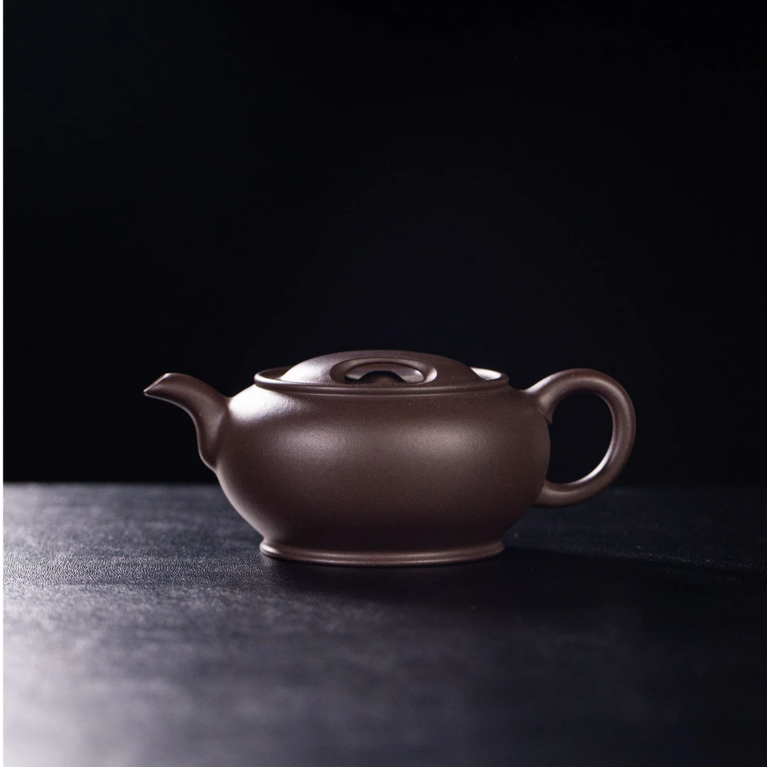 周洪彬高徒实力派陶手周新【儒缶】黑星土130cc紫砂壶茶具