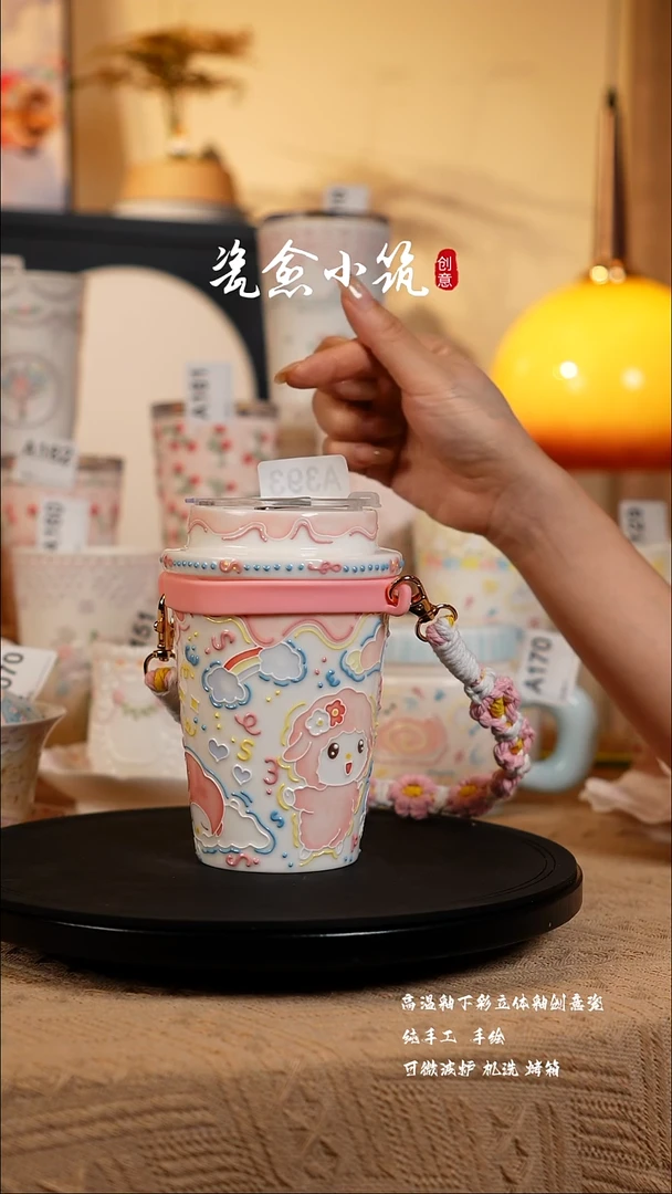 景德镇高温釉下彩立体釉创意瓷