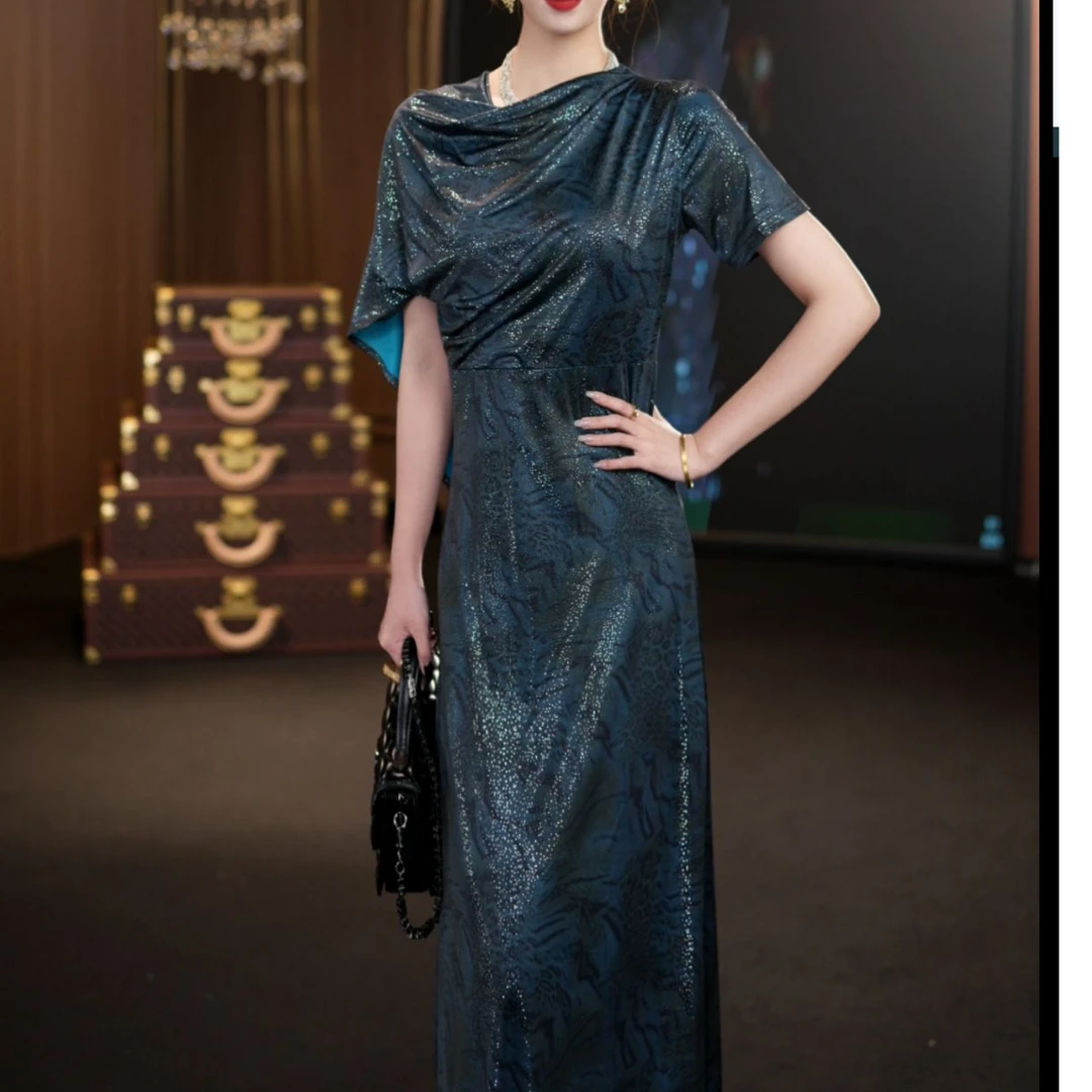 YINGHOU【曼曼】气质法式时尚夏季设计师连衣裙D2300