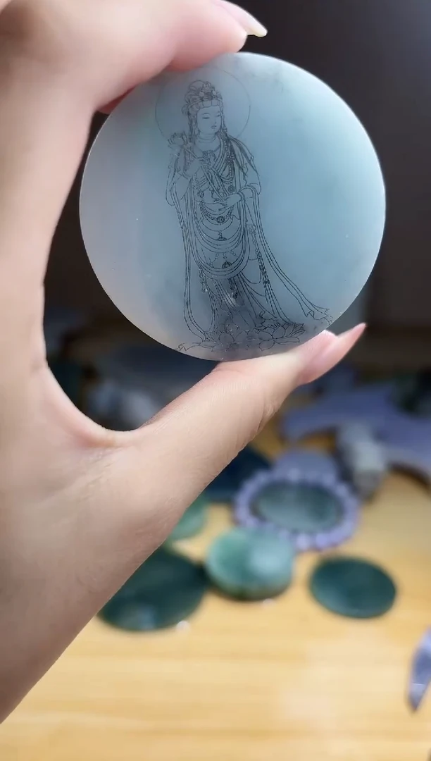 翡翠未镶嵌颈饰翡翠A货 温谭537