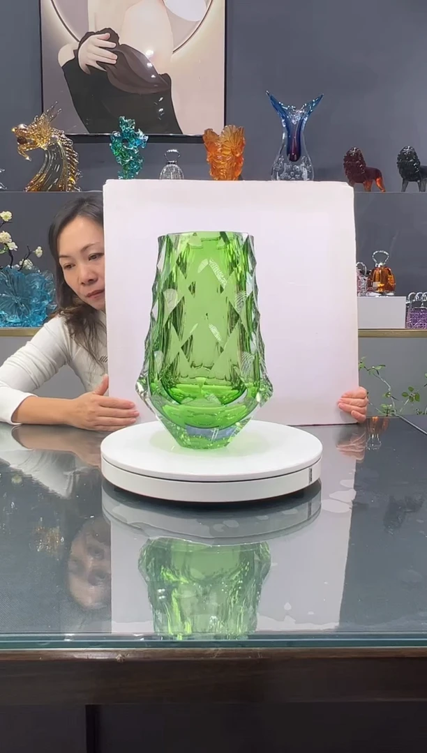 琉璃Y*香  水晶琉璃花瓶1个