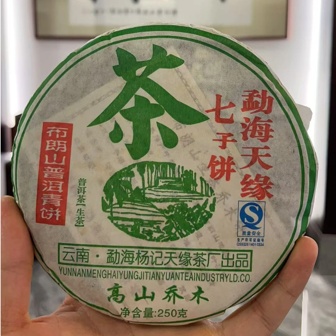 2005年 天缘布朗贡青饼 普洱生茶【50g品鉴装】
