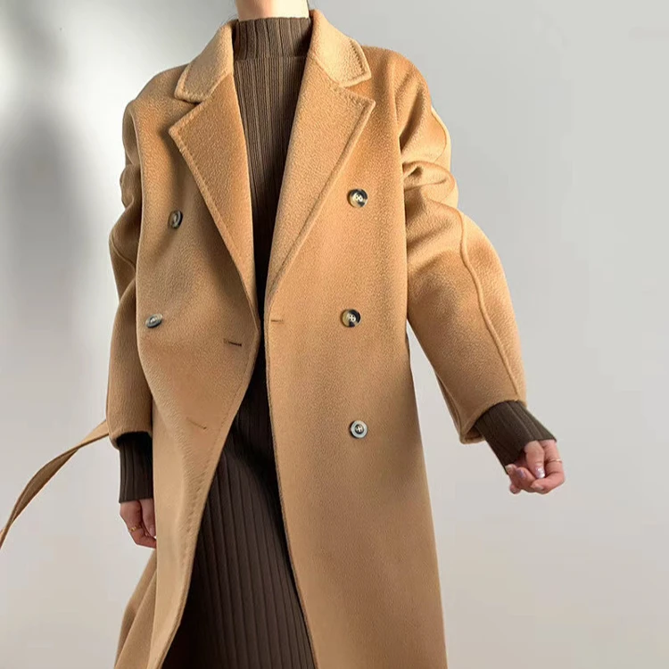 【编号1391-1400宠粉浮力】 本家双面呢大衣气质时尚小众毛呢秋冬