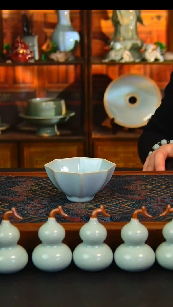 瓷片原矿汝瓷福利单杯