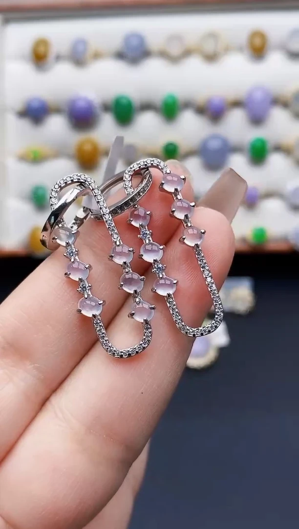 银S925镶嵌戒指翡翠2036