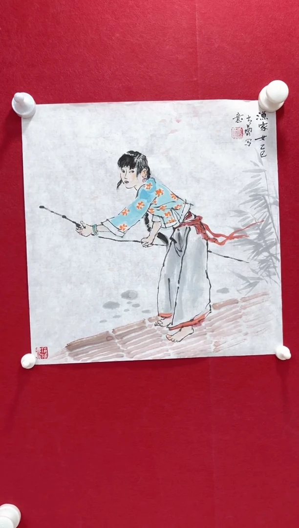 国画曹蕾老师一平尺