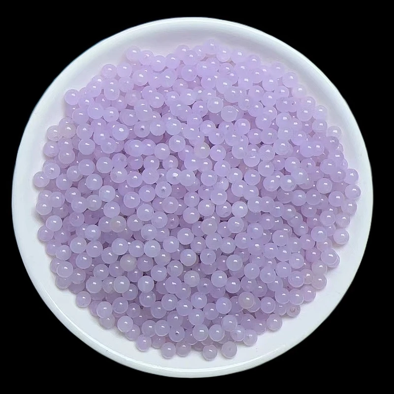 散珠天然冰紫4mm 100颗(赠弹力绳)Z004 多样性发货（随8颗）