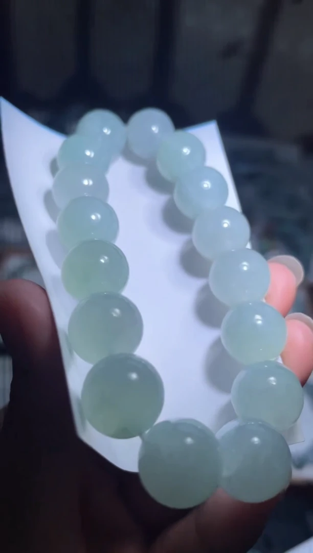 未镶嵌定制翡翠天然缅甸翡翠手串8