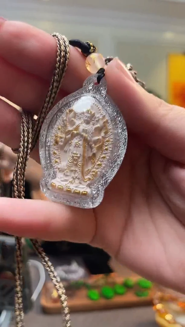水晶摆件未镶嵌摩力支天吊坠