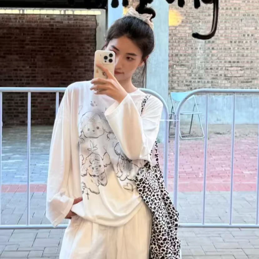 【空气感罩衫】超绝棉质面料 无感印花 宽松慵懒感拉满~软软哒