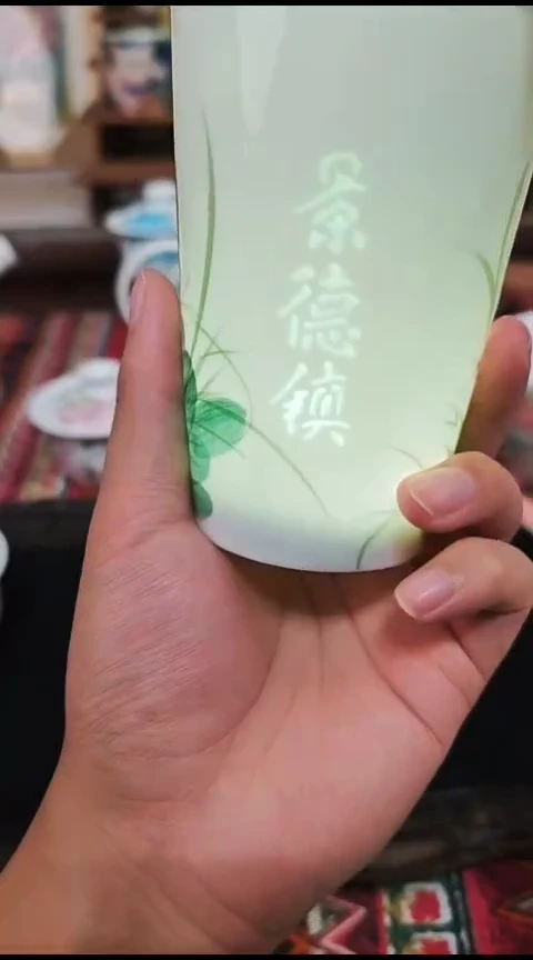 瓷片陶瓷高端国画手工釉下陶瓷浮力价