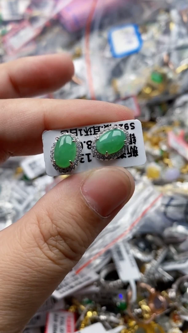 【闪购商品】翡翠戒指银S925镶嵌111111---3