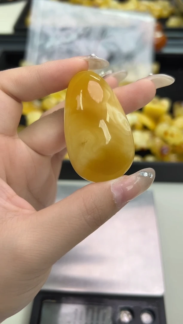 裸石琥珀未镶嵌琥珀蜜蜡吊坠