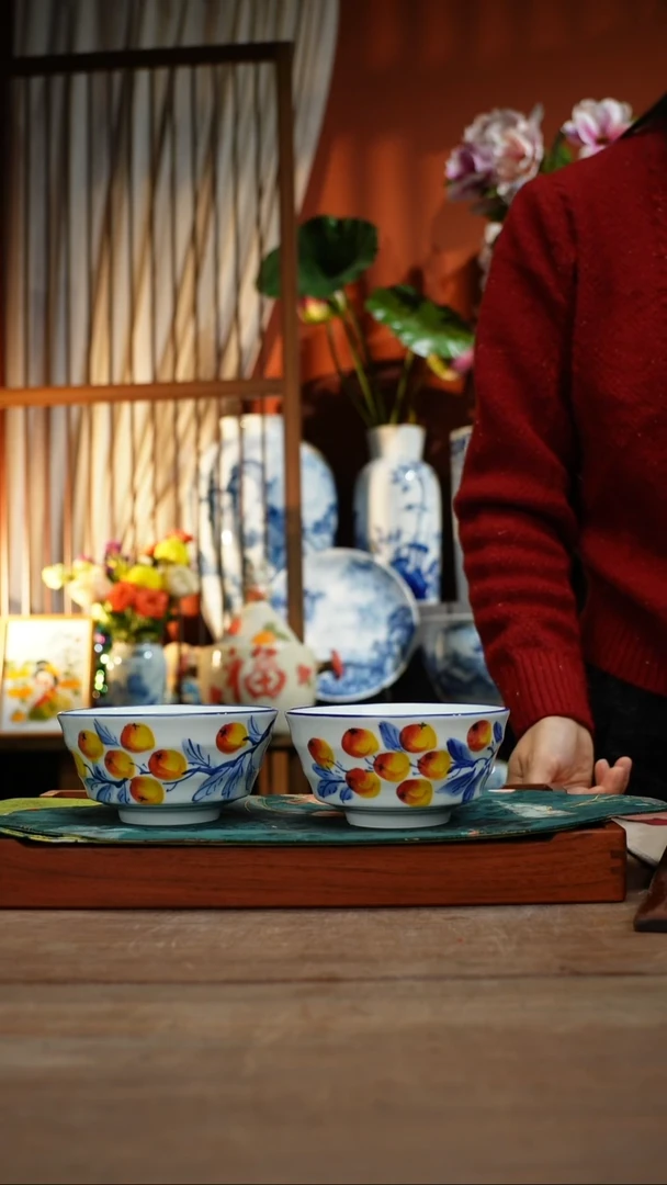 【简家甄选】景德镇设计师釉下手绘陶瓷