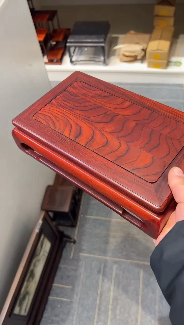 【闪购商品】红酸枝木类端景台底座处理