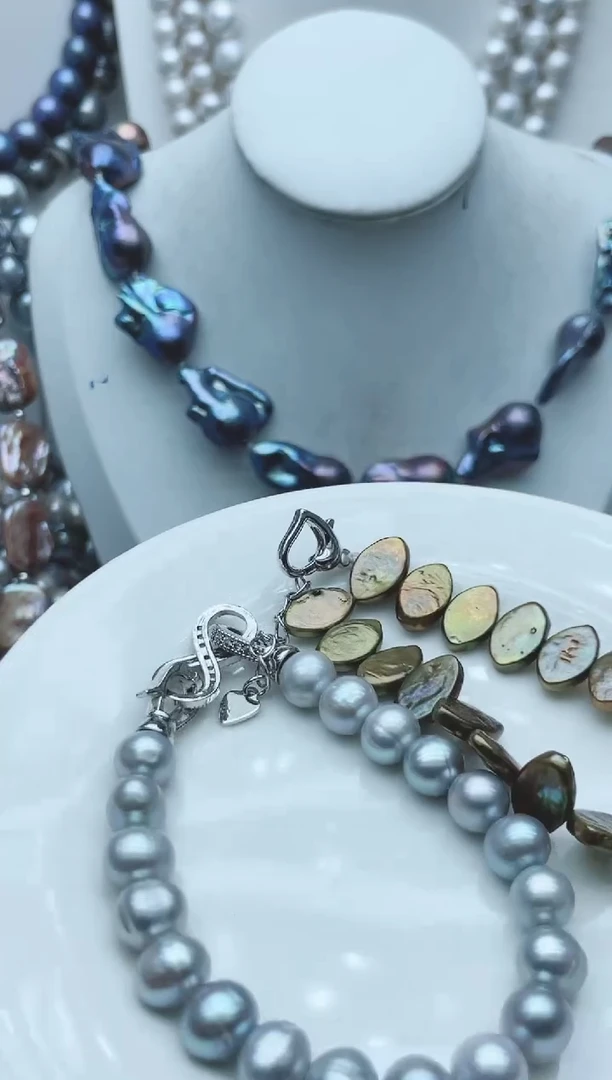 【闪购商品】淡水珍珠颈饰钛钢1