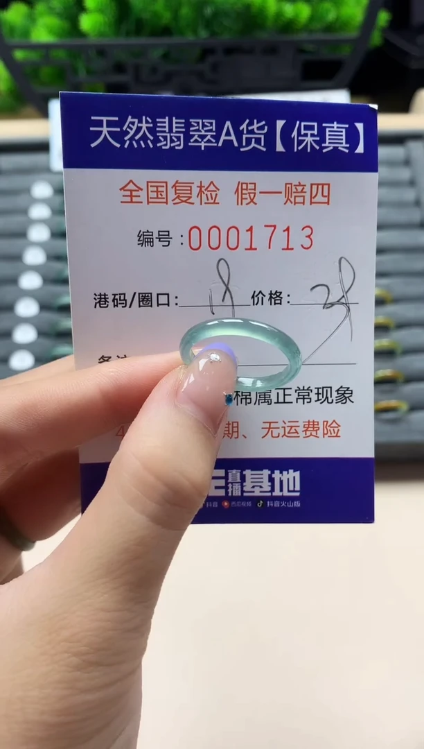 未镶嵌戒指翡翠天然  1713
