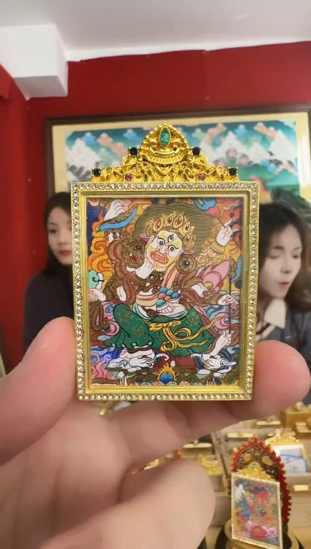 吊坠六臂白C-热贡纯手绘